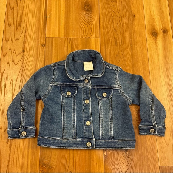 First Impressions Infant Baby Stretchy Cotton Blend Denim Jacket 6-9 Months - Picture 1 of 6
